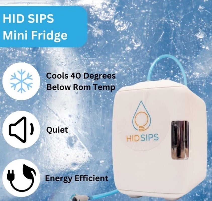 Hydralamp W/Mini Fridge, Bedside Desktop Water Dispenser Lamp