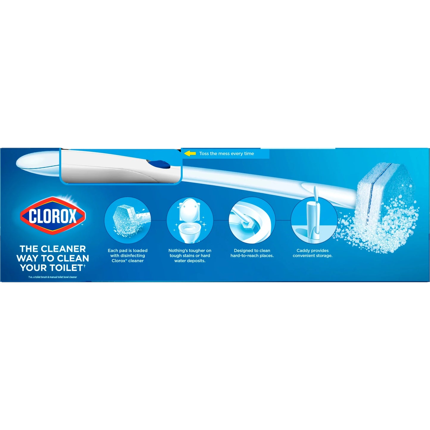 Clorox Toiletwand Disposable Toilet Bowl Brush Cleaner System
