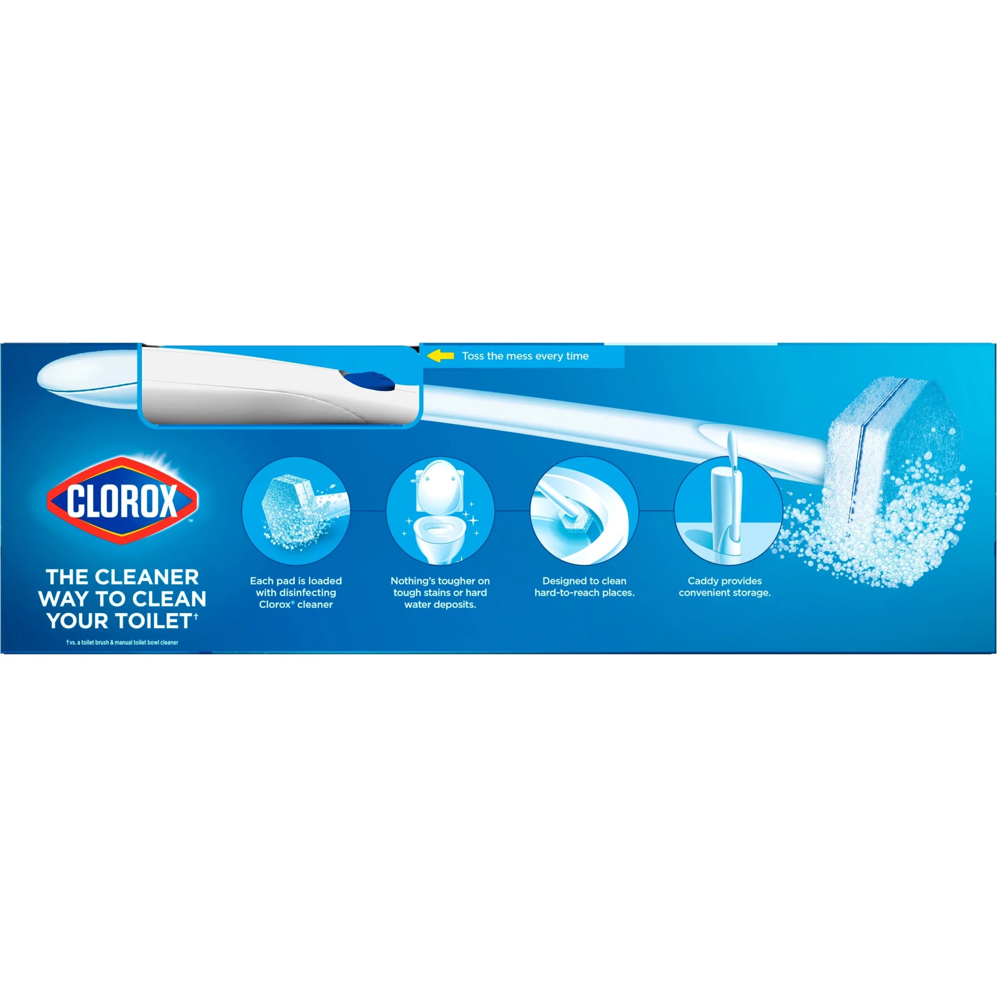 Clorox Toiletwand Disposable Toilet Bowl Brush Cleaner System