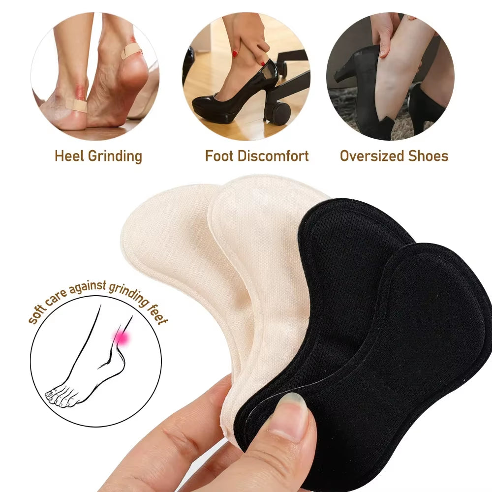 6Pairs Heel Insoles Patch Pain Relief Anti-Wear Cushion Pads Feet Care Heel Protector Adhesive Back Sticker Shoes Insert Insole