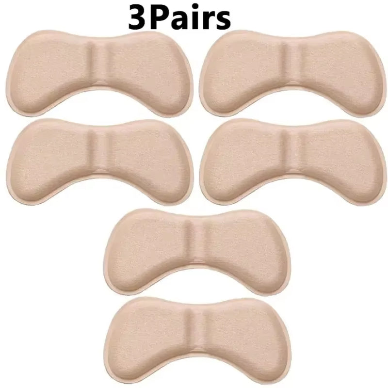 6Pairs Heel Insoles Patch Pain Relief Anti-Wear Cushion Pads Feet Care Heel Protector Adhesive Back Sticker Shoes Insert Insole
