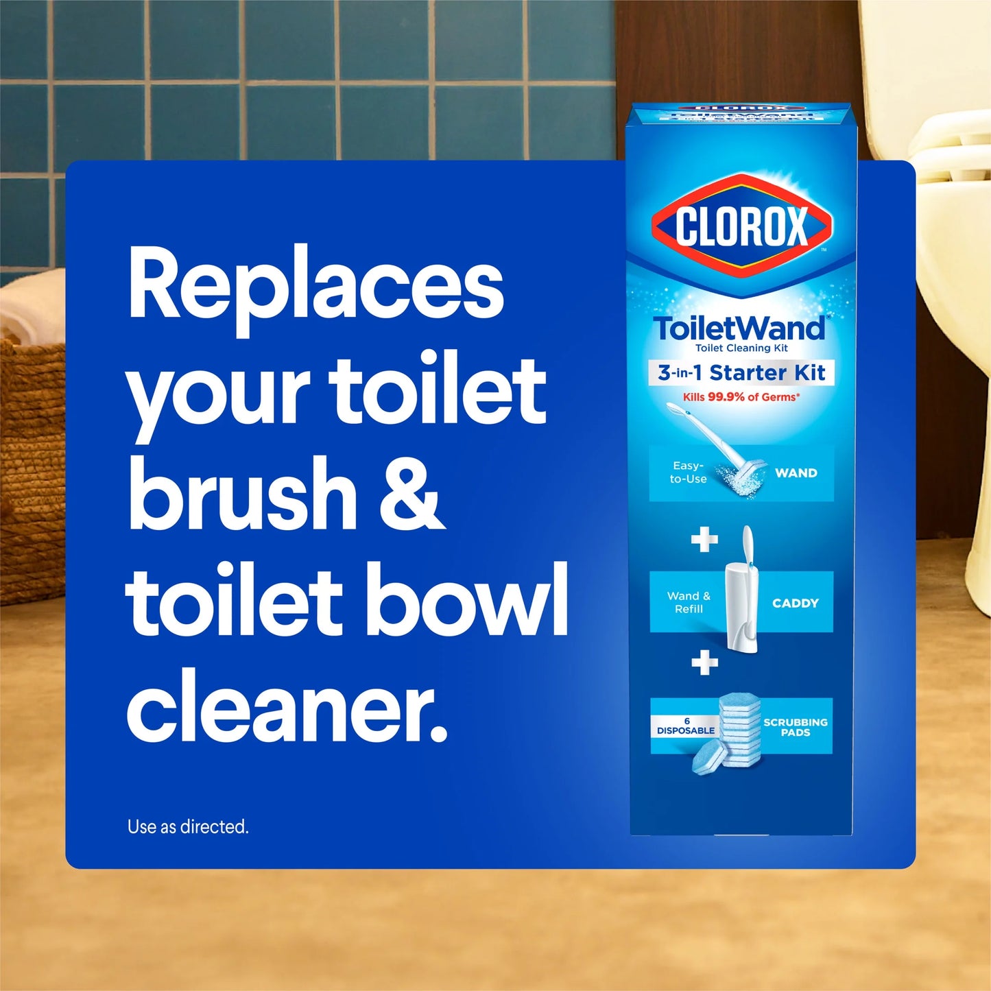 Clorox Toiletwand Disposable Toilet Bowl Brush Cleaner System