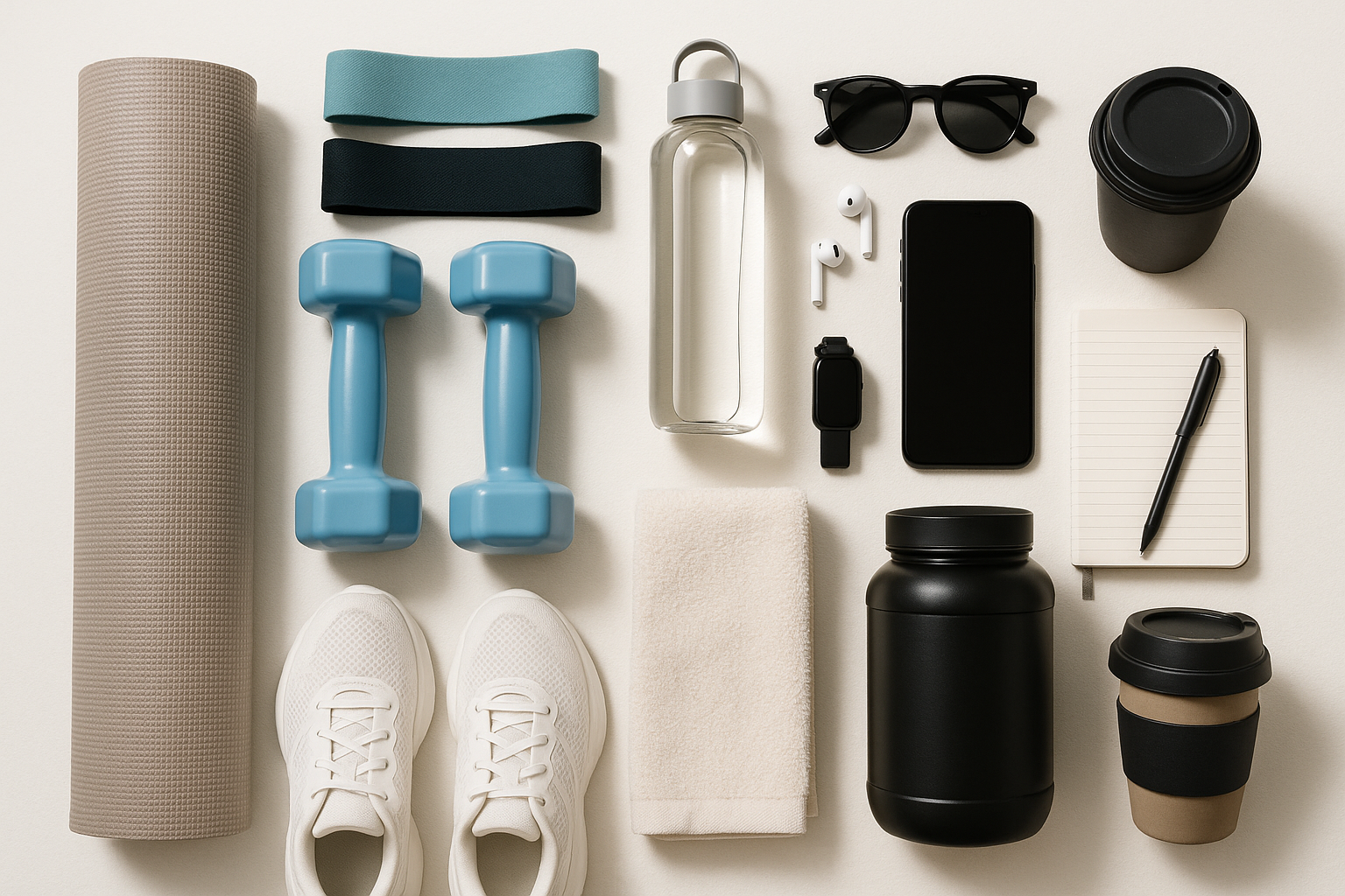 exercise and daily use items combinations showing image 